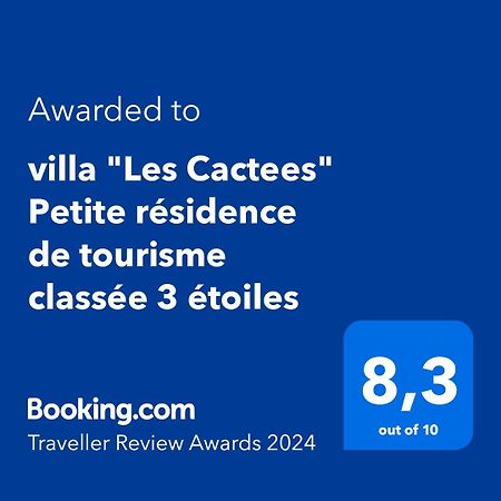 Villa "Les Cactees" Petite Residence De Tourisme Classee 3 Etoiles Antibes Eksteriør billede